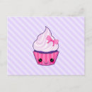 Search for pink cupcake postcards Kawaii