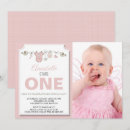 Search for turning one invitations Pink