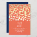 Recherche de navy blue and gold invitations Couple