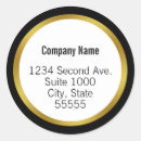 Search for black gold return address stickers Business