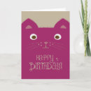 Search for purple cat birthday cards Cute