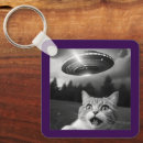 Search for quirky square keychains Cat lover