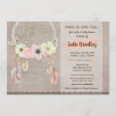 Recherche de dreamcatcher baby shower invitations Tribal