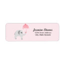 Search for pink elephant baby shower return address labels Animal
