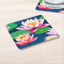Recherche de fleur lotus dessous de verres Bleu