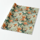 Search for vintage butterfly wrapping paper Nature