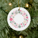 Recherche de cercle vert ornements Rose