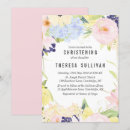 Search for pastel christening invitations Watercolor