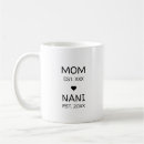 Search for mothers day nana mugs Nonna