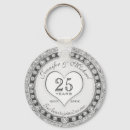 Search for diamond wedding anniversary keychains 25th