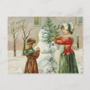 Search for snow woman postcards Victorian