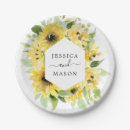 Search for sunflower plates Baby shower
