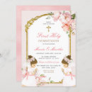 Recherche de rose petite communion invitations Première communion sainte
