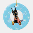 Search for doberman ornaments First christmas