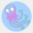 Search for jellyfish stickers Blue