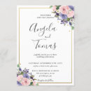 Search for pink lavender wedding invitations Boho chic