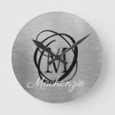 Recherche de argent métallique horloges Nom