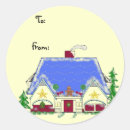 Search for candy house stickers Xmas