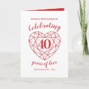 Search for 40 year anniversary invitations White