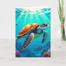 Search for sea turtle birthday cards Coral