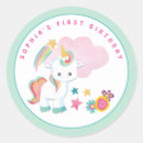 Search for cute birthday stickers Girls first birthday