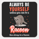 Search for funny racoon stickers Raccoon
