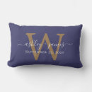 Search for navy and gold pillows Newlywed