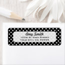 Search for black polka dot return address labels Cute
