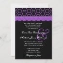 Search for black and purple wedding invitations Autumn
