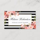 Recherche de rayures noires et blanches cartes visite Maquilleur