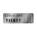Search for tickets return address labels Vintage