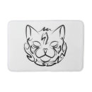 Search for black cat bath mats Black and white