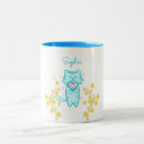 Search for cat and flower mugs For her