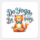 Search for yoga cat stickers Namaste