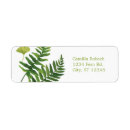 Search for fern leaves return address labels Modern