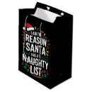 Search for naughty santa gift bags Xmas