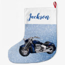 Search for motorcycle christmas stockings Snow
