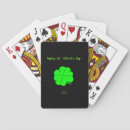 Search for lucky shamrock playing cards Happy st patrick's day