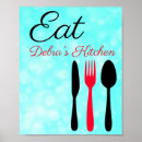 Search for eat sign posters Black