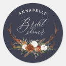 Search for navy bridal shower stickers Floral