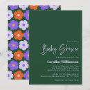 Search for purple and green baby shower invitations Flowers
