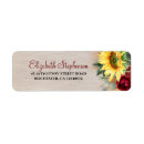 Search for rustic burgundy return address labels Fall