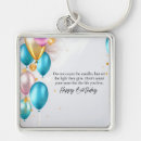 Search for birthday wishes keychains Gold balloon birthday