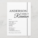 Search for family gathering invitations Black and white
