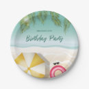 Search for beach waves paper plates Birthday