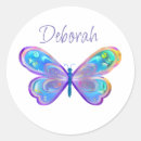 Search for pretty blue butterflies stickers Purple