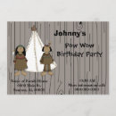 Search for pow wow birthday invitations Party