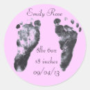 Search for birth stickers Footprints