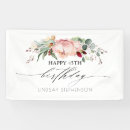 Search for floral birthday banners Blush pink