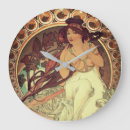 Recherche de alphonse mucha horloges Élégant